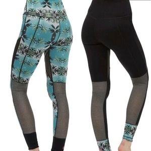 🌜Sweaty Betty Urdhva Reversible Palm Tree Print Leggings Small